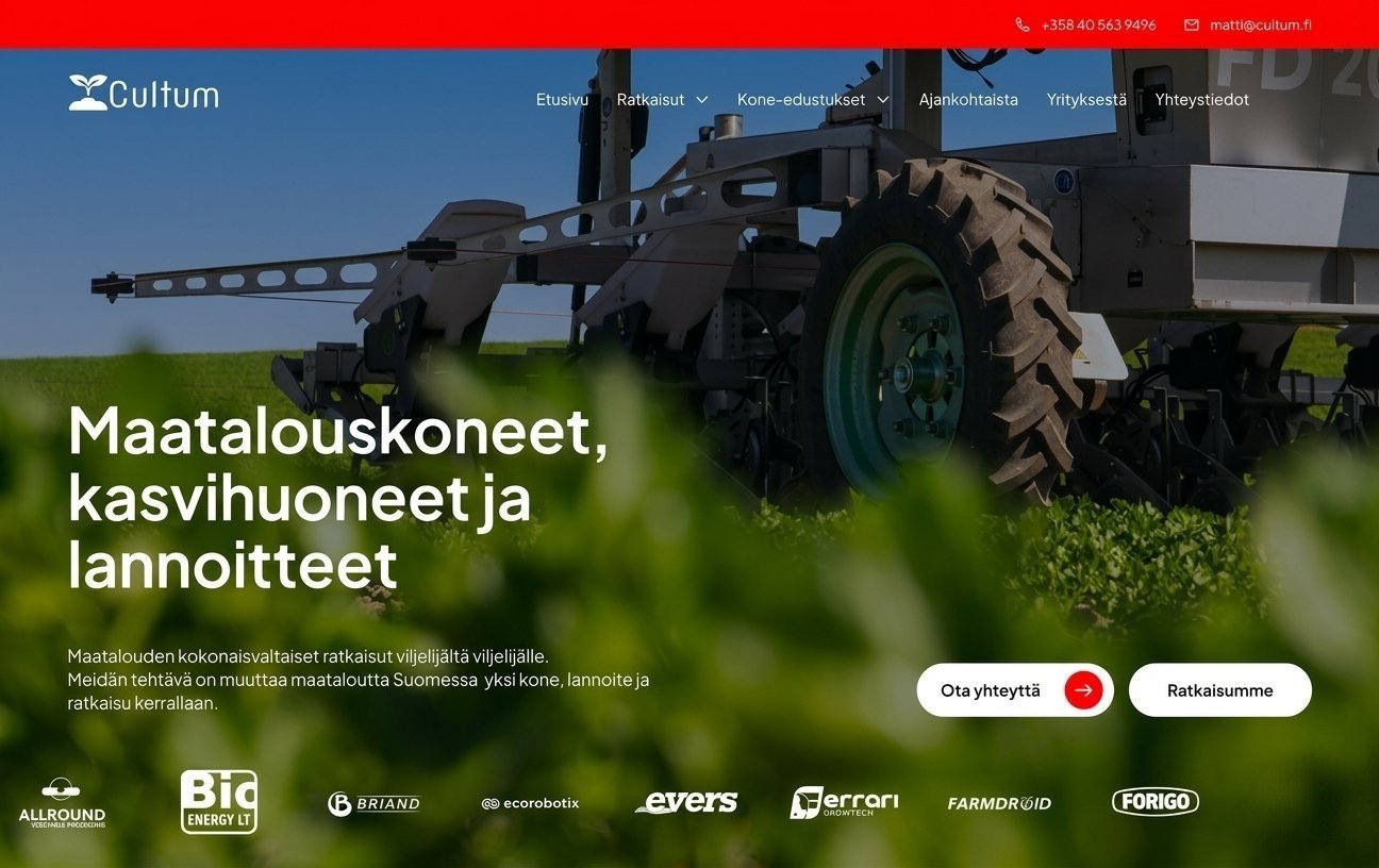 Cultum Oy: Finnish Agriculture Brand Built in 3 Weeks